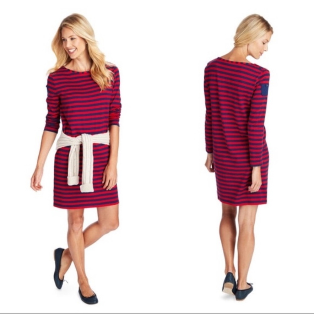 Vineyard Vines Red and Blue Striped Women’s Dress